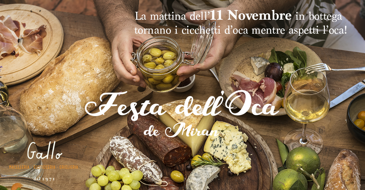 I cicchetti della festa dell'oca da Gallo a Mirano