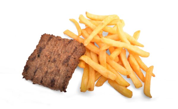 Hamburger con patatine fritte
